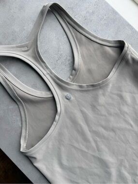 NEW Lululemon athletica Light Gray Racerback Tank Top
